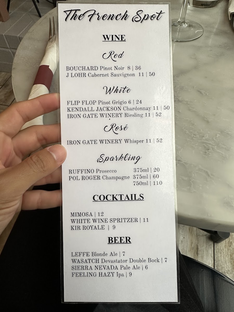 The French Spot Menu - Image 3